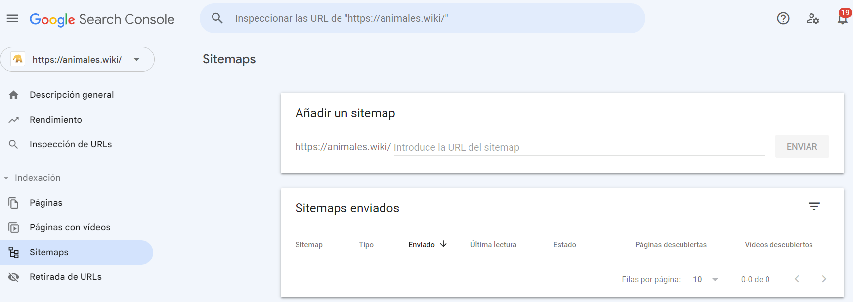 sitemap google search console