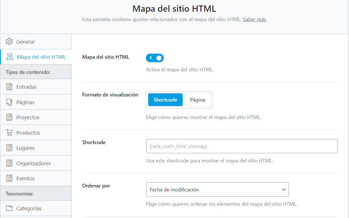 sitemap rank math seo
