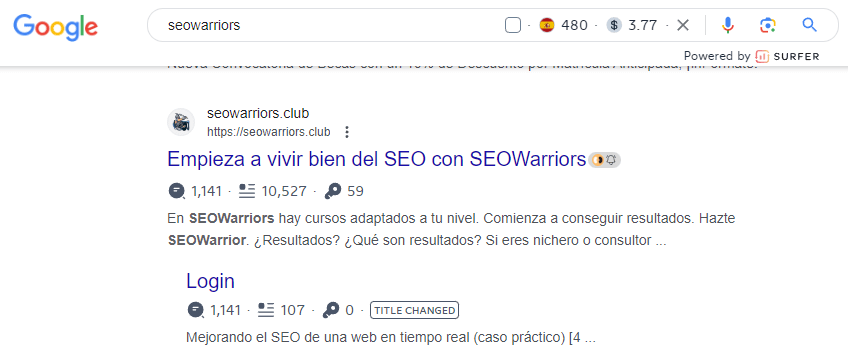 intención de búsqueda navegacional