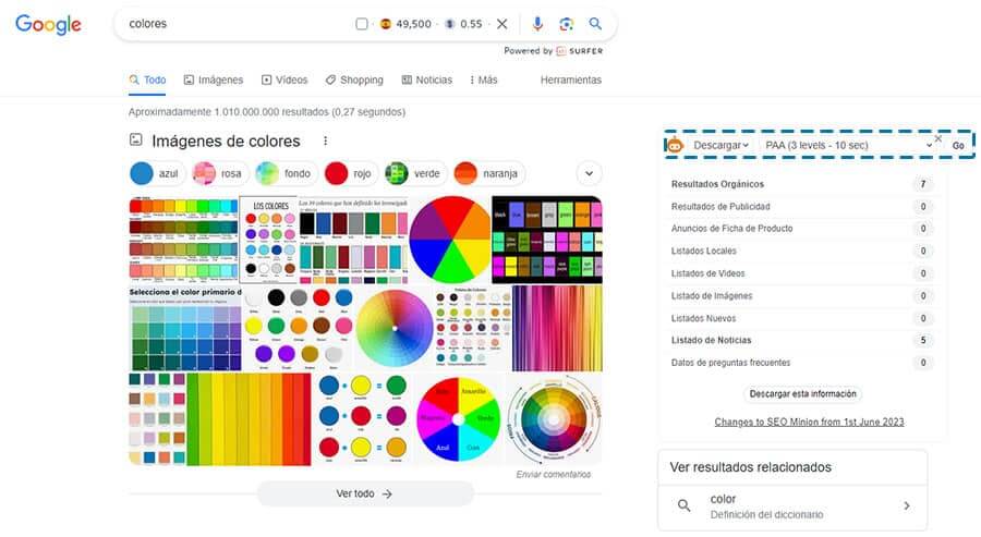 keyword research gratis con seo minion